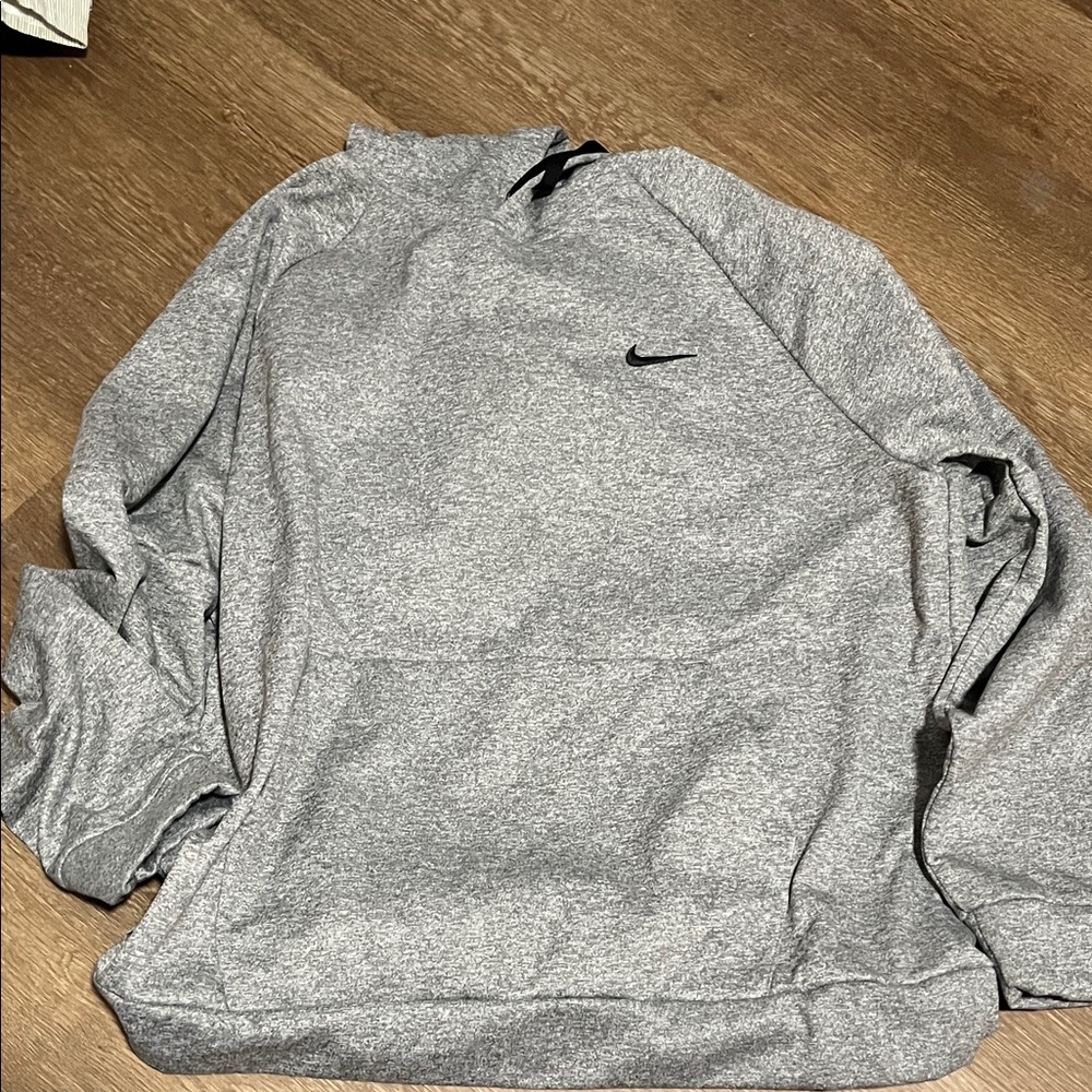 Nike Men's Heather Gray Crewneck Sweater